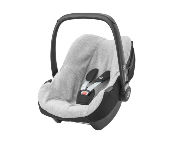 Design:Eulen taupe kühlt durch Luftzirkulation verringert Schwitzen Ihres Kindes Priebes Sitzeinlage Lea für Babyschalen mit Easy-out Gurtsystem die Alternative zum Sommerbezug 